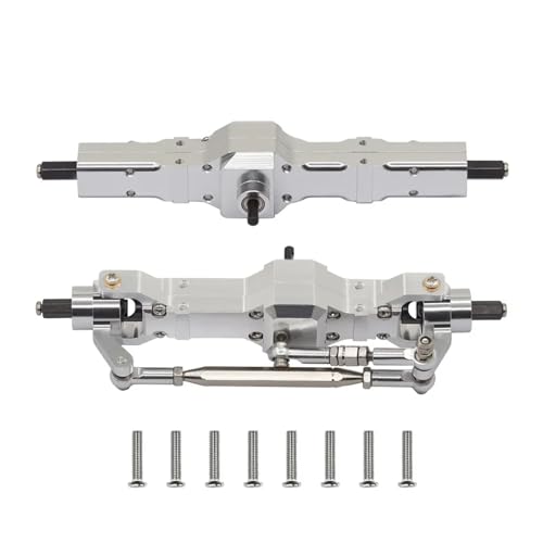 DAIHAOEE Metall Upgrade Vorder- und Hinterachse Montage for WPL 1/10 C74 1/16 C14 C24 C34 C54 B14 B24 for Feiyu RC Auto Ersatzteile(Silver) von DAIHAOEE