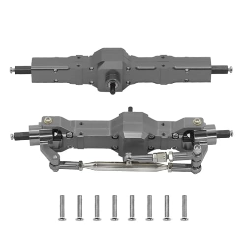 DAIHAOEE Metall Upgrade Vorder- und Hinterachse Montage for WPL 1/10 C74 1/16 C14 C24 C34 C54 B14 B24 for Feiyu RC Auto Ersatzteile(Titanium) von DAIHAOEE