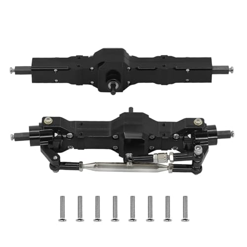 DAIHAOEE Metall Upgrade Vorder- und Hinterachse Montage for WPL 1/10 C74 1/16 C14 C24 C34 C54 B14 B24 for Feiyu RC Auto Ersatzteile(Zwart) von DAIHAOEE