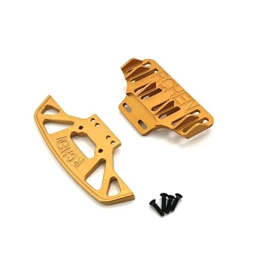 DAIHAOEE Metall Upgrade Vorderen Und Hinteren Stoßfänger for WLtoys 1/28 284010 284131 K989 k979 K969 P929 P939 RC Auto Teile(Yellow) von DAIHAOEE