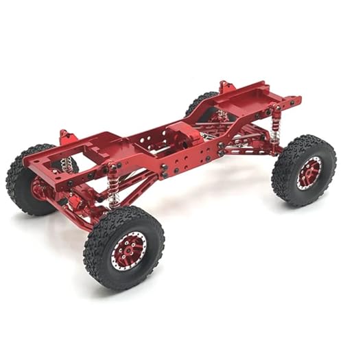 DAIHAOEE Metall-Upgrade und Modifikation des vorderen und hinteren Türbrückenrahmen-Chassis for MN-Modell 1/12 MN78 RC-Autoteile(Rood) von DAIHAOEE