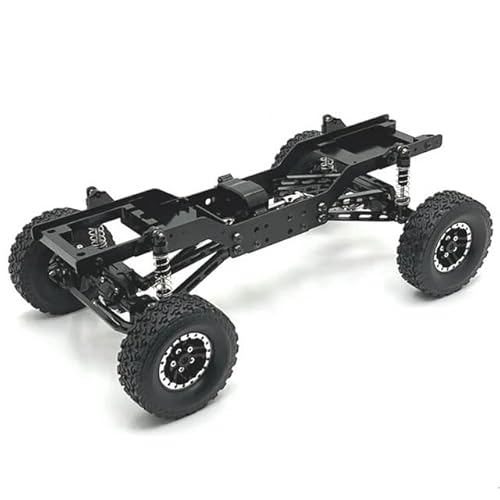 DAIHAOEE Metall-Upgrade und Modifikation des vorderen und hinteren Türbrückenrahmen-Chassis for MN-Modell 1/12 MN78 RC-Autoteile(Zwart) von DAIHAOEE