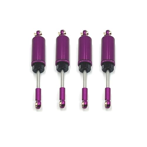 DAIHAOEE Metall-Upgrade vorne und hinten hydraulische Stoßdämpfer for MJX1/14 for MJX 14209 14210 RC Autoteile(Purple) von DAIHAOEE