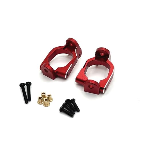 DAIHAOEE Metall Verbesserte Front C-Sitz for MJX 1/10 10208 for Monster RC Auto Teile(Rood) von DAIHAOEE