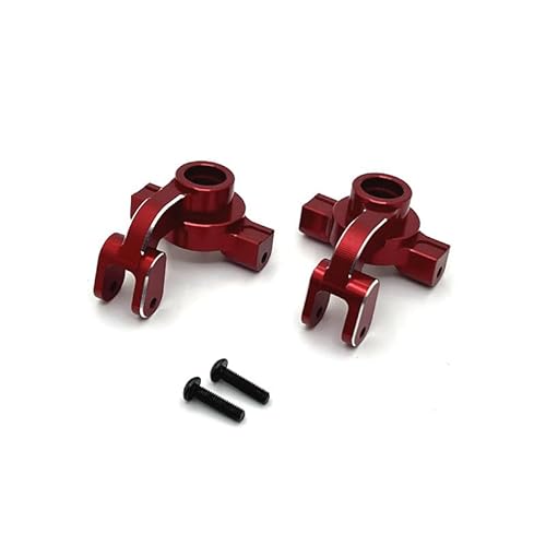 DAIHAOEE Metall Verbesserte Front Steering Cup for MJX 1/10 10208 for Monster RC Auto Teile(Rood) von DAIHAOEE