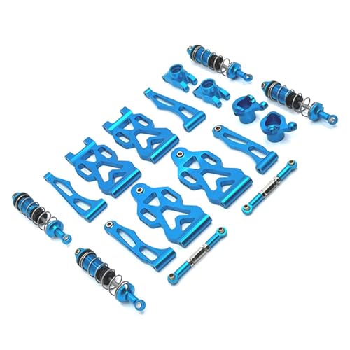 DAIHAOEE Metall verbesserte Schwinge, Lenkschale, Satz for SCY 1/16 RC Autoteile(Sky Blue) von DAIHAOEE