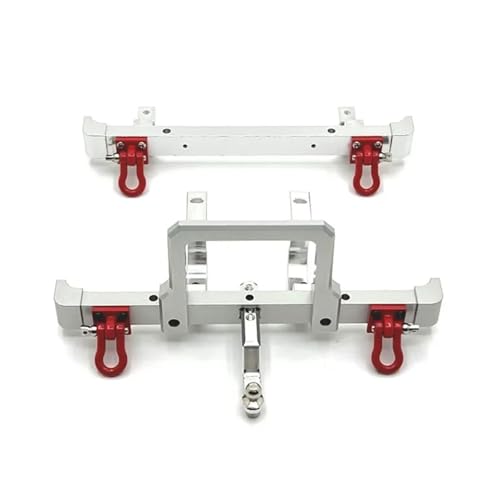 DAIHAOEE Metall verbesserte vordere und hintere Stoßstangenschutz for MN Modell 1/12 MN82 LC79 RC Autoteile(White) von DAIHAOEE