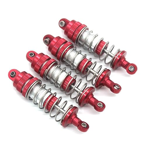 DAIHAOEE SCY 16101 16102 16103 16104 16106 16201 RC 1/16 Metall Upgrade Teile for Fernbedienung Fahrzeug öl Druck stoßdämpfer Teile(Rood) von DAIHAOEE