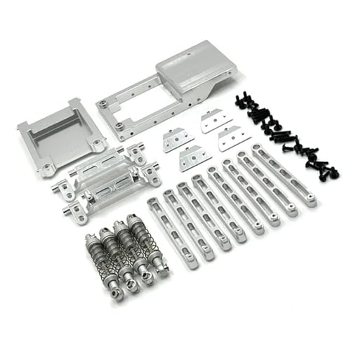 DAIHAOEE Verwendet for MN Modell 1/12 MN168 MN78 RC Auto Teile Metall Upgrade Vulnerability Kit(Silver) von DAIHAOEE