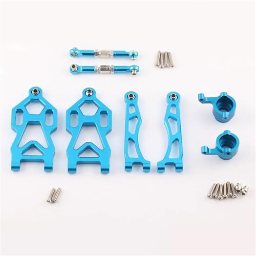 DAIHAOEE for 1/16 SCY for JJRC SG116 MAX SG116 PRO Modell Aluminium Legierung Upgrade Teile Kit RC Auto OP Zubehör Crawler LKW ​​Buggy(4 PCS-Blue) von DAIHAOEE