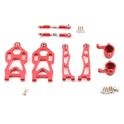 DAIHAOEE for 1/16 SCY for JJRC SG116 MAX SG116 PRO Modell Aluminium Legierung Upgrade Teile Kit RC Auto OP Zubehör Crawler LKW ​​Buggy(4 PCS-Red) von DAIHAOEE