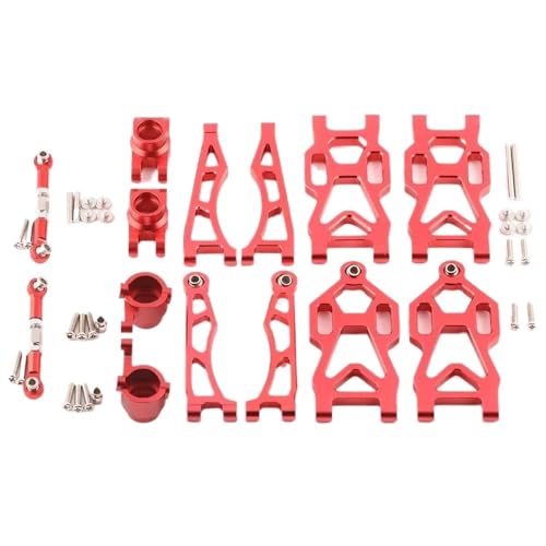 DAIHAOEE for 1/16 SCY for JJRC SG116 MAX SG116 PRO Modell Aluminium Legierung Upgrade Teile Kit RC Auto OP Zubehör Crawler LKW ​​Buggy(7 PCS-Red) von DAIHAOEE