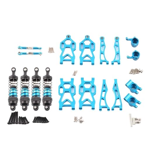 DAIHAOEE for 1/16 SCY for JJRC SG116 MAX SG116 PRO Modell Aluminium Legierung Upgrade Teile Kit RC Auto OP Zubehör Crawler LKW ​​Buggy(8 PCS-Blue) von DAIHAOEE