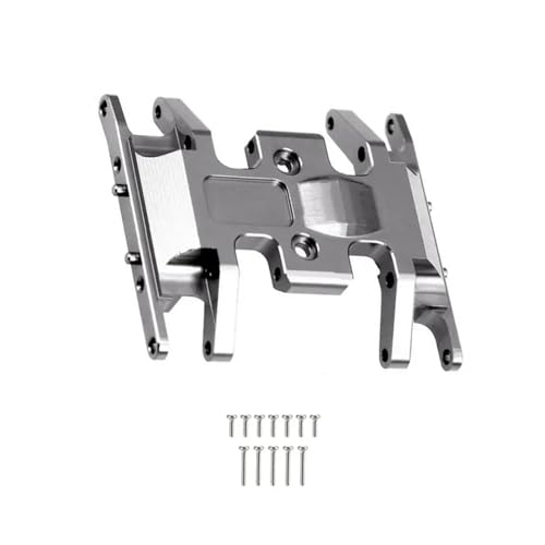 DAIHAOEE for Axial SCX24 90081 1/24 RC Crawler Auto Metall Getriebe Montieren Basis Getriebe Halter Skid Platte Upgrade Teile(Light Grey) von DAIHAOEE