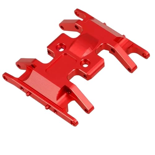 DAIHAOEE for Axial SCX24 90081 1/24 RC Crawler Auto Metall Getriebe Montieren Basis Getriebe Halter Skid Platte Upgrade Teile(Rood) von DAIHAOEE