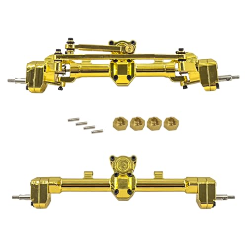 DAIHAOEE for Axial Scx24 Upgrade Teile Portal Achsen Set Kit Vorne Und Hinten Metall for Fernbedienung Rc Crawler Auto Zubehör 1/10 Skala Spielzeug(Front Rear Set) von DAIHAOEE