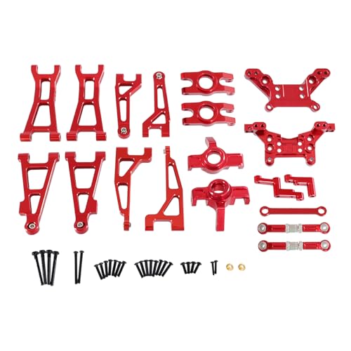 DAIHAOEE for HBX 16889 16889A 16890 SG1601 SG1602 RC 1/16 Metall Upgrade Teile for Fernbedienung Fahrzeuge Fragile Set Teile(Rood) von DAIHAOEE