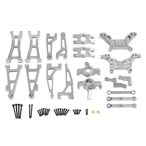 DAIHAOEE for HBX 16889 16889A 16890 SG1601 SG1602 RC 1/16 Metall Upgrade Teile for Fernbedienung Fahrzeuge Fragile Set Teile(Silver) von DAIHAOEE