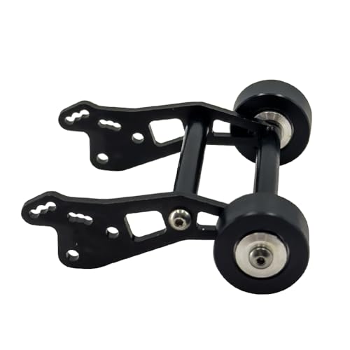 DAIHAOEE for Losi 1/18 for Mini LMT Upgrade Teile Einstellbare Wheelie Bar Anti Roll Rad Aluminium Metall for Rc Crawler Zubehör Auto 1 18 Scal(Zwart) von DAIHAOEE