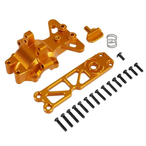 DAIHAOEE for MJX Hyper Go16207 16208/09/10 H16 H16BM H16PLH16V3 M162 M163 RC Auto Metall Front Upper Getriebe Abdeckung Teile und Zubehör(Golden) von DAIHAOEE