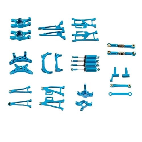 DAIHAOEE for Mjx Hyper Go 1/14 14210 14209 Upgrade Teile Metall Gefährdete Teile Set for Rc Auto CNC Aluminium Zubehör(Blauw) von DAIHAOEE