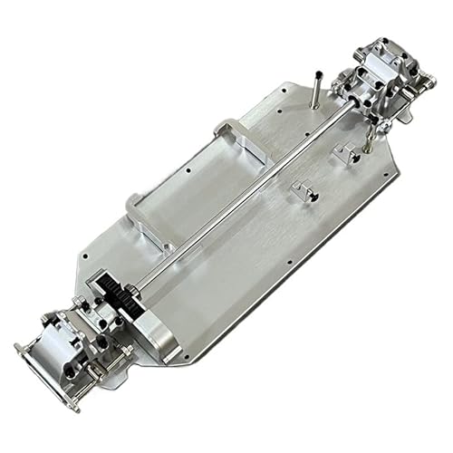 DAIHAOEE for WLtoys 1/12 124016 124017 124018 124019 RC Auto Metall Chassis Upgrade Getriebe Differential Servo Sitz Lenkung Montage(Silver) von DAIHAOEE