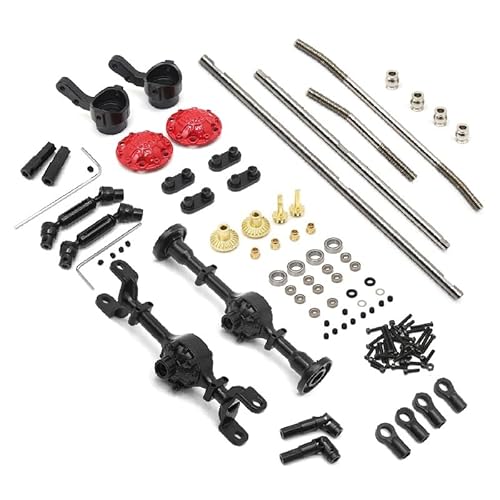 DAIHAOEE for WPL C14 C24 C34 C44 C54 B14 B24 Metall Vordere Hinterachse und Antriebswelle Kit 1/16 RC Auto Upgrade Teile Zubehör von DAIHAOEE