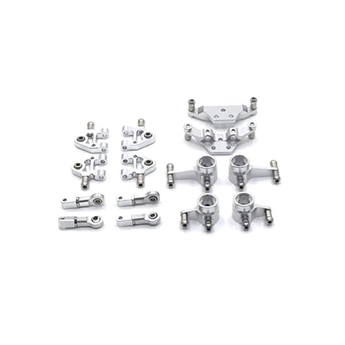 DAIHAOEE for Wltoys 284161 284010 284131 K989 k979 K969 P929 P939 Metall Upgrade Teile Kit 1/28 RC Auto Upgrade Zubehör Set(Silver) von DAIHAOEE