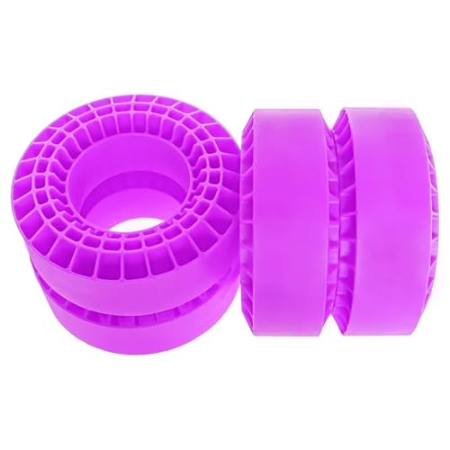 DAIHAOEE wasserdichte Silikon-Reifeneinsätze, 108 mm, DIY-Einsatzschaum for 1,9-Zoll-Radreifen for 1/10 RC Crawler for Axial SCX10 for Capra TRX4(Purple) von DAIHAOEE