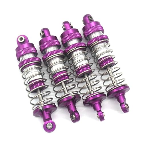 DAIHAOEE for MJX 14210 14209 RC1/14 Metall Upgrade Teile for Fernbedienung Fahrzeug öl Druck stoßdämpfer Schock Teile(Purple) von DAIHAOEE