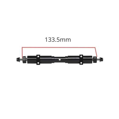 Metall RC Auto Unpowered Hinterachse 133,5mm/155mm/182mm for 1:14 for Tamiya Traktor Anhänger 1/10 RC Auto DIY Teile(133.5mm) von DAIHAOEE