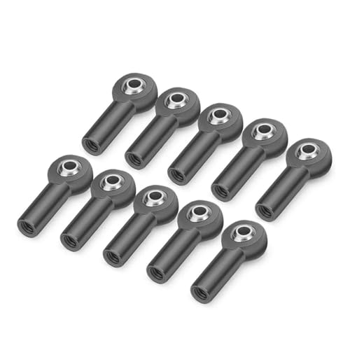 Pleuel Spurstange Kugelgelenk CW M3/M4 Metall Kugelgelenk for Axial SCX10 II D90 D110 for Tamiya CC01 1/10 Rc Auto Teile(M4 Titanium 10PCS) von DAIHAOEE