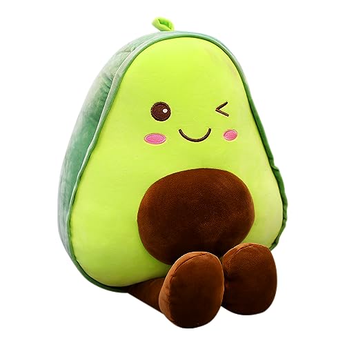 DAJASD 30CM Avocado Kissen Kuscheltier Avocado Plüschtier Avocado Kuscheltier Avocado Plüsch Kissen Plüsch Avocado Spielzeug für Kinder Erwachsene Geschenk Ostern Karneval Kindertag von DAJASD