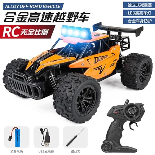 DAJASD Ferngesteuertes Auto 1:16, 2,4GHz Legierung+ABS RC Auto Offroad mit 2 Batterien für Kinder ab 3 Jahre - Orange DAJASD Ferngesteuertes Auto 1:16, 2,4GHz Legierung+ABS RC Auto Offroad mit 2 Batterien für Kinder ab 3 Jahre - Orange von DAJASD