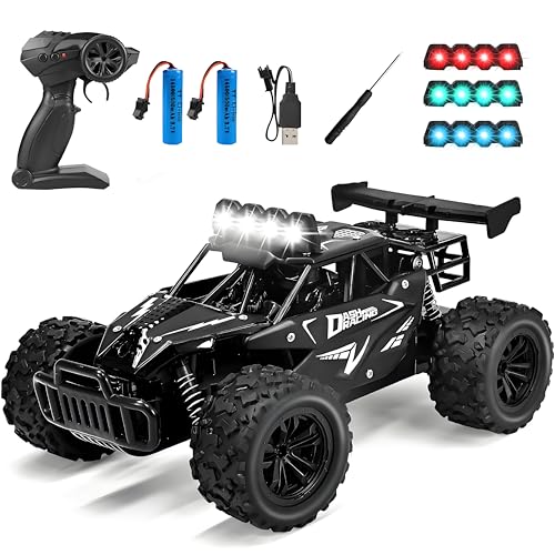 DAJASD Ferngesteuertes Auto 1:16, 2,4GHz Legierung+ABS RC Auto Offroad mit 2 Batterien, 2WD 20+ km/h Monstertruck Ferngesteuert mit Vierfarbiges LED-Licht, Hohe & Niedrige Gänge für Kinder ab 3 Jahre DAJASD Ferngesteuertes Auto 1:16, 2,4GHz Legierung+ABS RC Auto Offroad mit 2 Batterien, 2WD 20+ km/h Monstertruck Ferngesteuert mit Vierfarbiges LED-Licht, Hohe & Niedrige Gänge für Kinder ab 3 Jahre von DAJASD