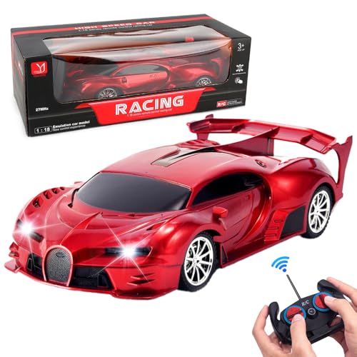 DAJASD Ferngesteuertes Auto ab 3 4 5 6 7 8 Jahre, 2.4 GHz Spielzeugautos, RC Auto, Spielzeugauto Rennauto, Ferngesteuertes Auto Spielzeug Kinder mit Fernbedienung, für Jungen Mädchen ab 3-6, ROT von DAJASD