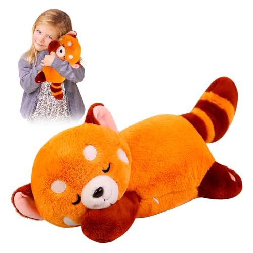 DAJASD Roter Panda Kuscheltier, 35cm Red Panda Plush, Kawaii Panda Plüschtier, Kuscheliger Panda Plüsch, Roter Panda Plüschtier, Panda Puppen Kissen Geschenke für Junge Mädchen Weihnachten Geburtstag von DAJASD