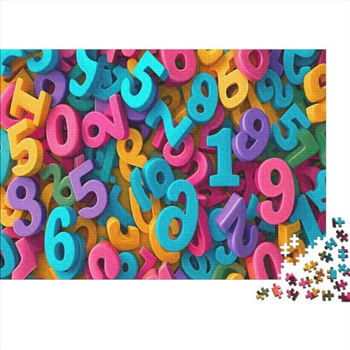 Arabic Numerals 500 Teile Puzzle Spielzeug Geschenk Geschicklichkeitsspiel Für Erwachsenen Ab 14 Jahren Impossible Puzzle 500pcs (52x38cm) von DAKINCHERRY