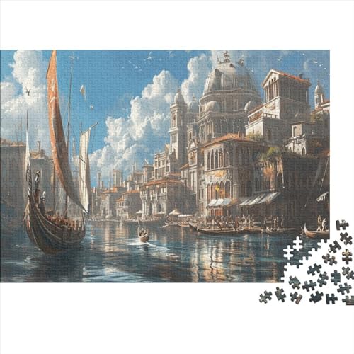 Budapest 300 Teile Puzzle Premium Quality Puzzle Kinder Lernspiel Familienspaß 100% Recycelten Kartons 300pcs (40x28cm) von DAKINCHERRY