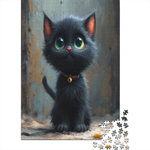 Cute Kat Puzzle 1000 Teile Erwachsene Puzzles Für Erwachsene Klassische Puzzles 1000 Teile Erwachsene Puzzlespiel Schwer Pädagogisches Spielzeug Erwachsene Kinder Puzzel 1000pcs (75x50cm) von DAKINCHERRY