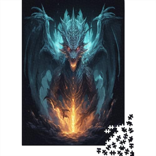 Drache Puzzle 1000 Teile,für Erwachsene, Impossible Puzzle,farbenfrohes Legespiel,GesKükenlichkeitsspiel Für Die Ganze Familie,Erwachsenenpuzzle Puzzel 1000pcs (75x50cm) von DAKINCHERRY