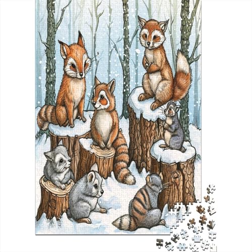 Eichhörnchen Puzzle 1000 Teile,für Erwachsene, Impossible Puzzle,farbenfrohes Legespiel,GesKükenlichkeitsspiel Für Die Ganze Familie,Erwachsenenpuzzle Puzzel 1000pcs (75x50cm) von DAKINCHERRY