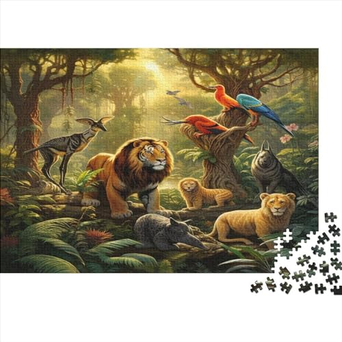 Forest Animals 1000 Teile Puzzle Premium Quality Puzzle Familien-Puzzlespiel Animal World Familienspaß 100% Recycelten Kartons 1000pcs (75x50cm) von DAKINCHERRY