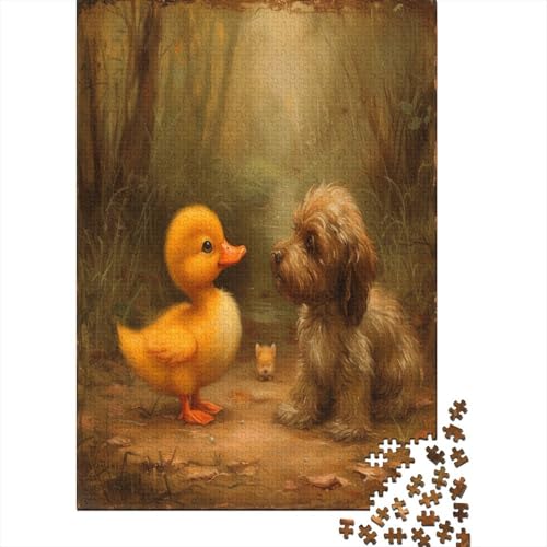 Gelbe Ente 1000 Stück Puzzles Für Erwachsene Teenager Stress Abbauen Familien-Puzzlespiel 1000-teiliges Puzzle Kinder Lernspiel Spielzeug Geschenk Puzzel 1000pcs (75x50cm) von DAKINCHERRY