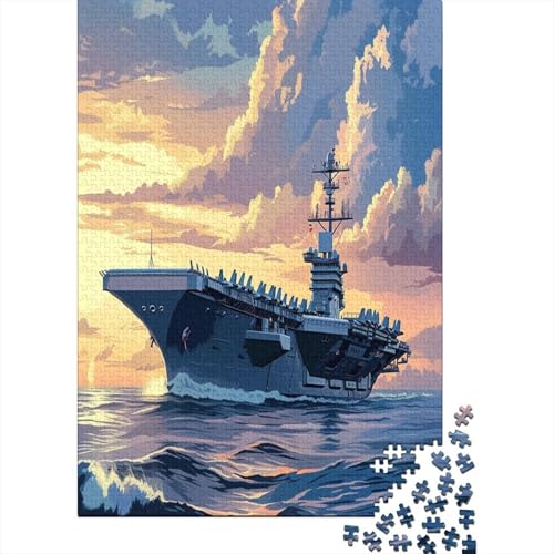 Kriegsschiff Puzzle 1000 Teile Erwachsene Puzzles Für Erwachsene Klassische Puzzles 1000 Teile Erwachsene Puzzlespiel Schwer Pädagogisches Spielzeug Erwachsene Kinder Puzzel 1000pcs (75x50cm) von DAKINCHERRY