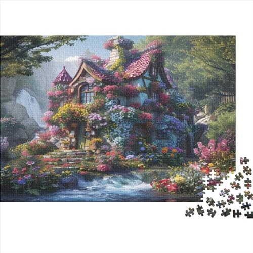 Log Cabin 1000 Teile Puzzle Premium Quality Puzzle Familien-Puzzlespiel Familienspaß Impossible Puzzle 1000pcs (75x50cm) von DAKINCHERRY