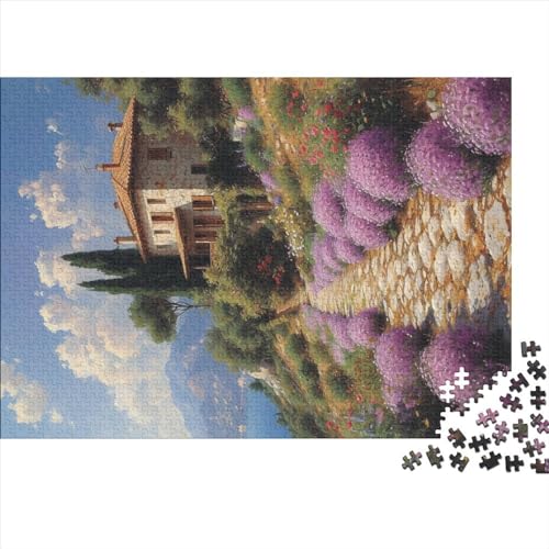 Nature Mountain 300 Teile Puzzle Puzzle Für Erwachsene Kinder Lernspiel Flower Lane Familienspaß Impossible Puzzle 300pcs (40x28cm) von DAKINCHERRY