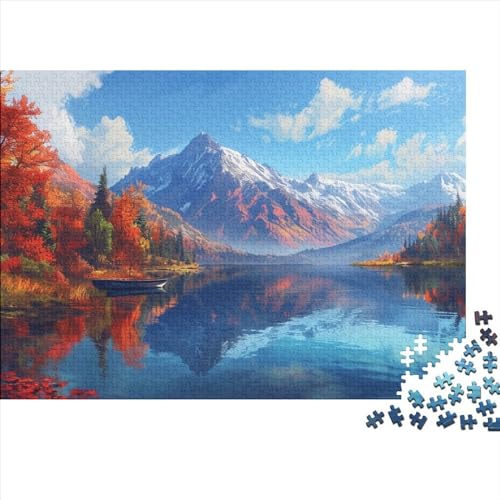 Nature Scenery 500 Teile Puzzle Puzzle-Geschenk Familien-Puzzlespiel Lake Geneva Für Erwachsenen Ab 14 Jahren Impossible Puzzle 500pcs (52x38cm) von DAKINCHERRY