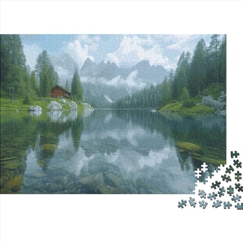 Nature Scenery 500 Teile Puzzle Puzzle-Geschenk Kinder Lernspiel Lake Geneva Für Erwachsenen Ab 14 Jahren Impossible Puzzle 500pcs (52x38cm) von DAKINCHERRY