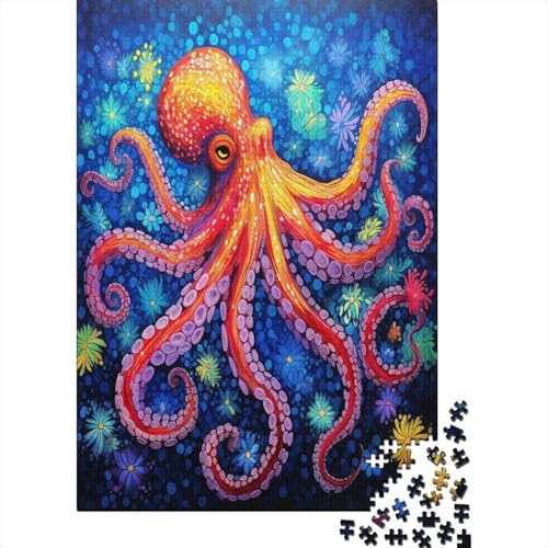 Oktopus Puzzlespiel 1000 Teile Puzzle Für Erwachsene Und Kinder Ab 14 Jahren, Puzzle-Motiv Erwachsenen Puzzlespiel Puzzel 1000pcs (75x50cm) von DAKINCHERRY